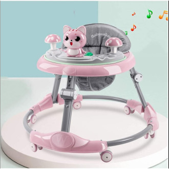 Baby Multifunctional Musical Round Walker