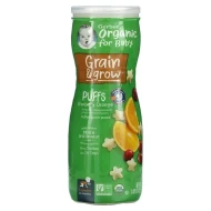 Gerber Organic, Grain & Grow, Puffs Cranberry Orange, 8+ Months – 1.48 oz (42 g)
