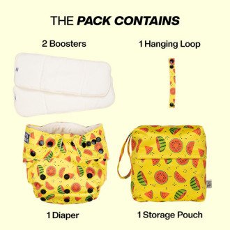 Pee Safe Reusable Baby Diaper 1 set