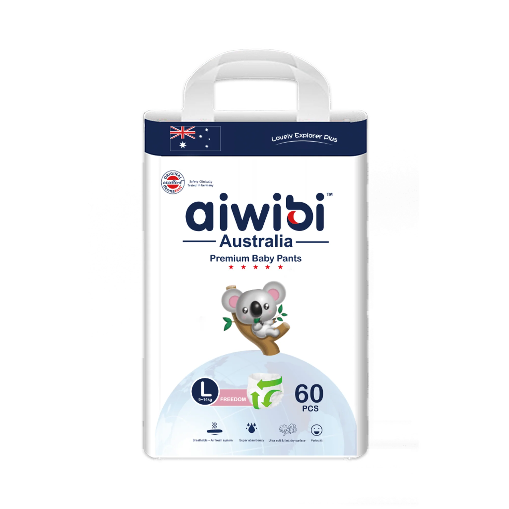 aiwibi-australia-premium-baby-pants-l-60pcs-9-14kg-main Aiwibi Australia Premium Baby Pants L size 60 pieces for babies weighing 9-14kg