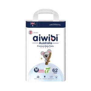 Aiwibi Australia Premium Baby Pants M size 62 pieces for babies weighing 4-10kg