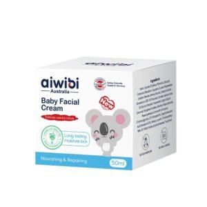 AIWIBI Baby Facial Cream 50ml nourishing and repairing moisturizer with Camellia Seed Oil for sensitive baby skin