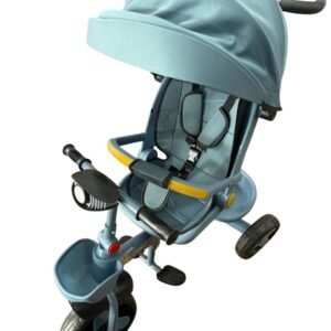 Baby Tricycle 360° Rotating Foldable Stroller Trike – Dark Blue