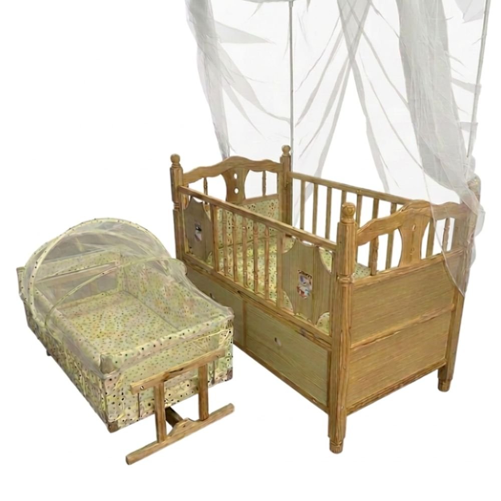 baby-wooden-cot-with-mosquito-net-storage-drawers-4