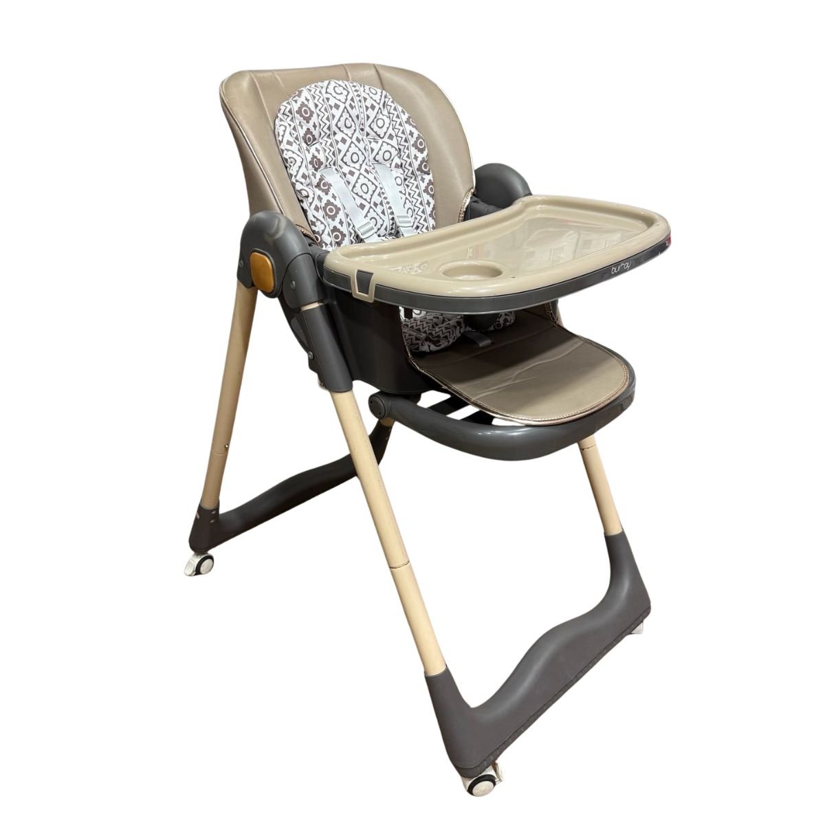 burbay-baby-feeding-chair-high-chair-with-removable-tray-main BURBAY baby feeding chair with removable tray, padded seat, and 5-point safety harness