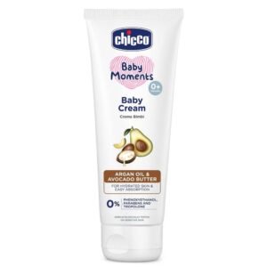 Chicco Baby Moments Baby Cream with Argan Oil and Avocado Butter for moisturizing sensitive baby skin