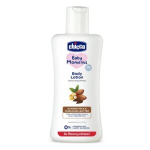 Chicco Baby Moments Body Lotion with Almond Milk and Murumuru Butter for moisturizing delicate baby skin