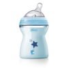 Chicco NaturalFeeling Baby Feeding Bottle 150ml with angled anti-colic silicone teat for newborn babies from birth.