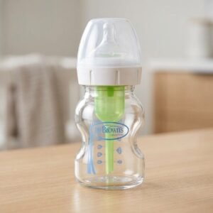 Dr Browns Anti Colic Options Plus Wide Neck Glass Baby Bottle 150ml 5oz