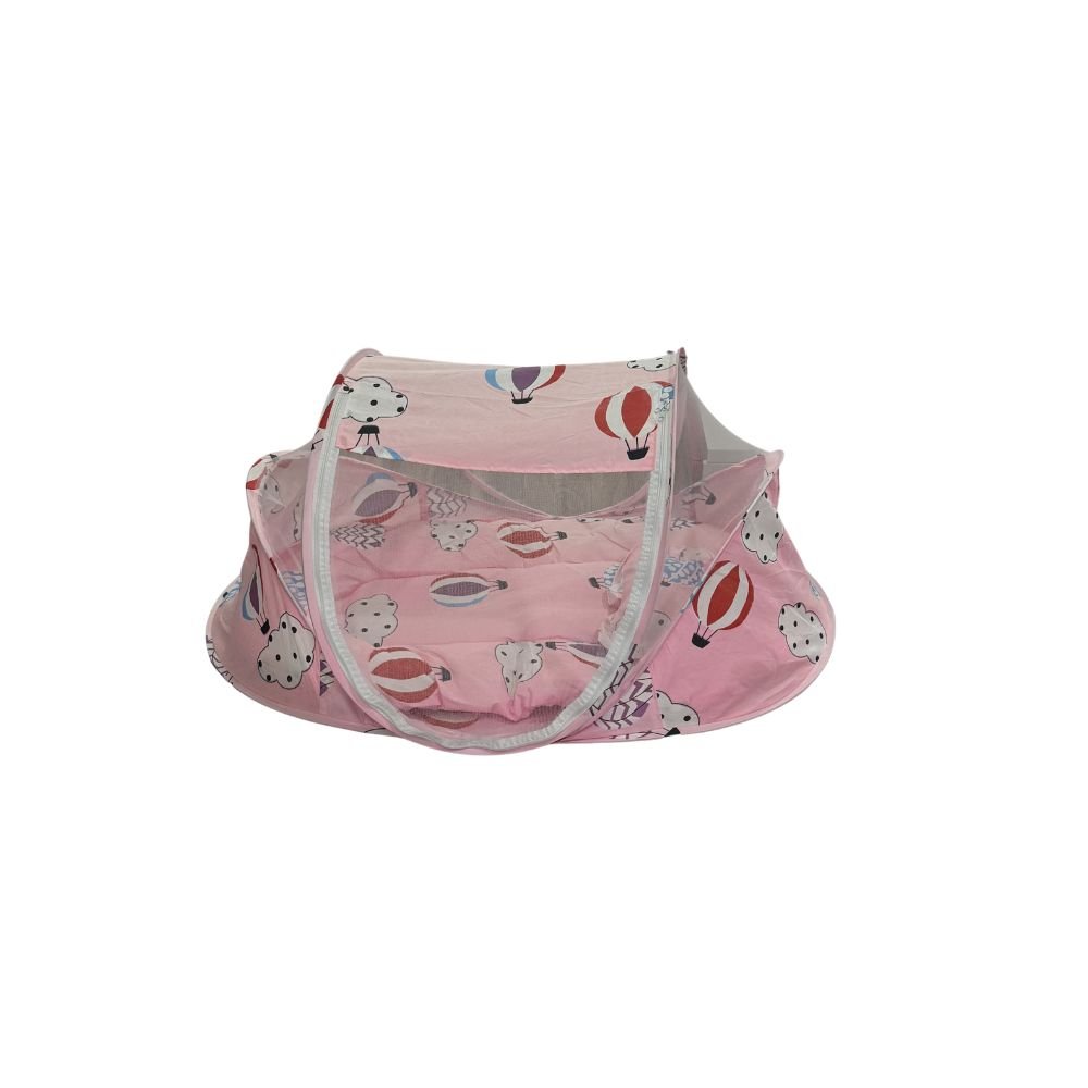 folding-newborn-baby-bed-mosquito-net-pink-hot-air-balloon-2
