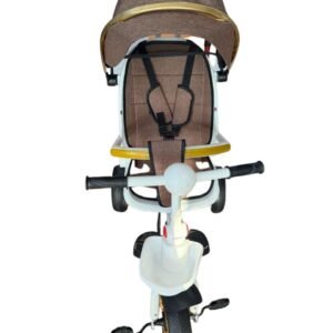 Kangbeiqi M008 4-in-1 Convertible Baby Tricycle Stroller with Parent Push Handle & Canopy