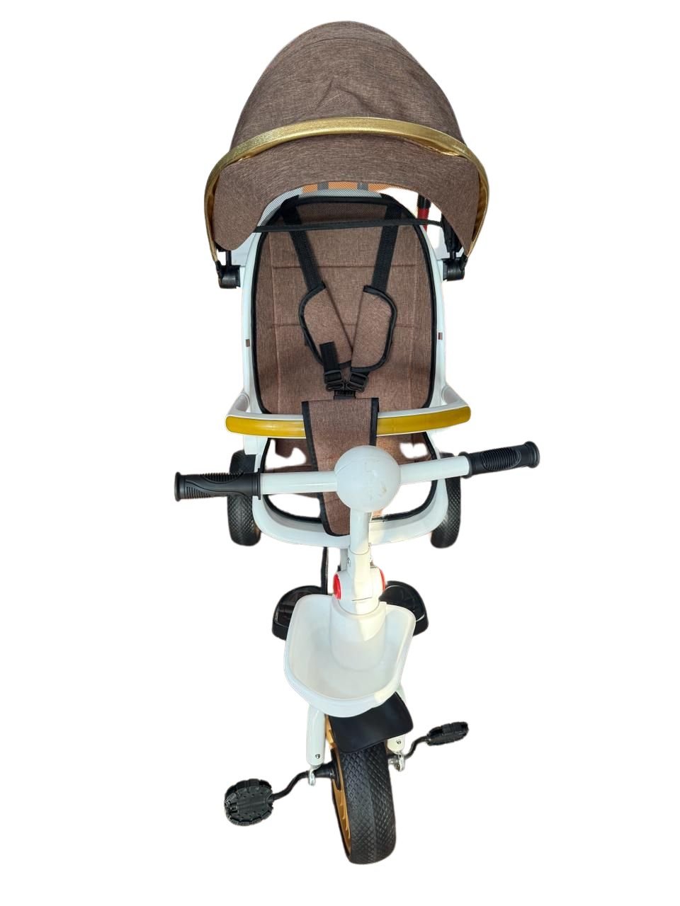 kangbeiqi-m008 4-in-1- convertible-baby- tricycle-3 Kangbeiqi M008 4-in-1 Convertible Baby Tricycle Stroller with Parent Push Handle & Canopy