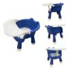 Mini baby feeding chair with removable tray and ergonomic seat for toddlers and babies.