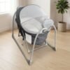 Multifunctional electric baby shaker bed with mosquito net and automatic rocking cradle for newborn babies.