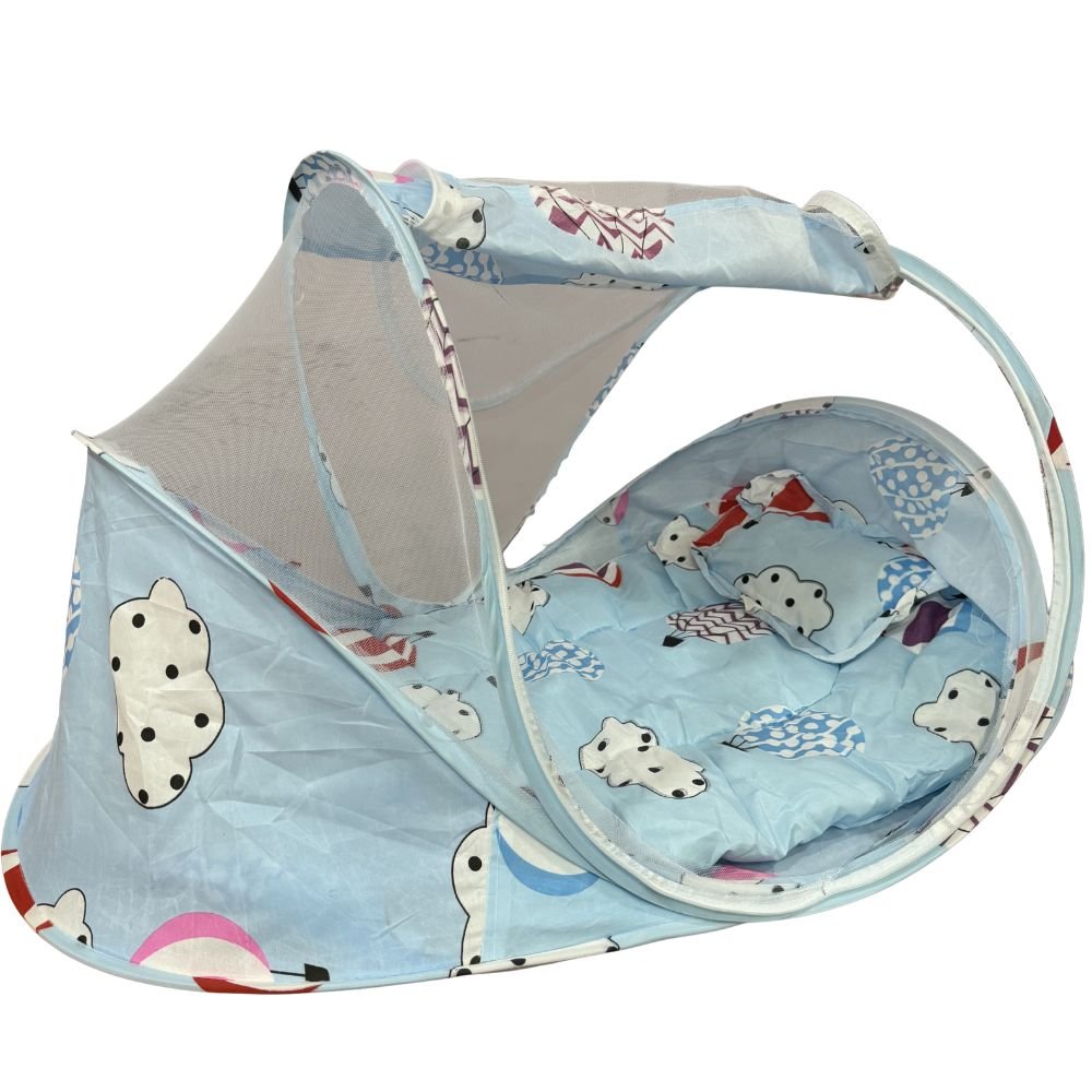 portable-folding-baby-bed-mosquito-net-blue-cloud-2