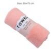 Soft velvet coral hand towel 35x75cm super absorbent anti-bacterial face towel