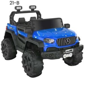 2I-B Kids Electric Ride-On Jeep 12V with parent remote control in blue available at Kids Kart Nepal