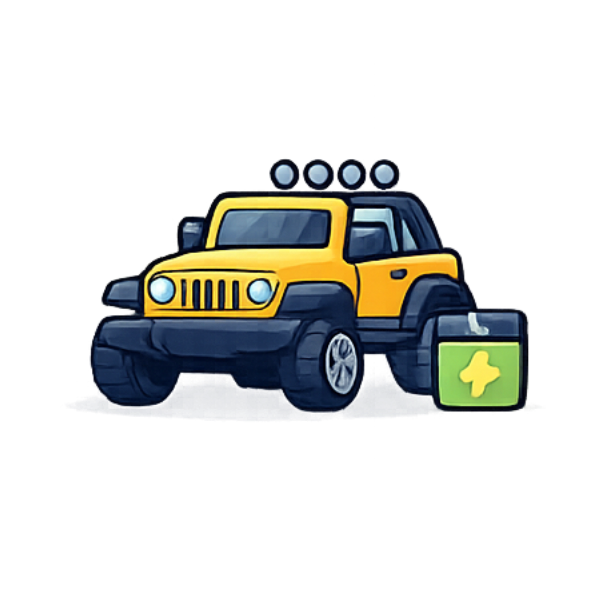 Electric Jeep icon for baby ride-on toys – Kids Kart Nepal