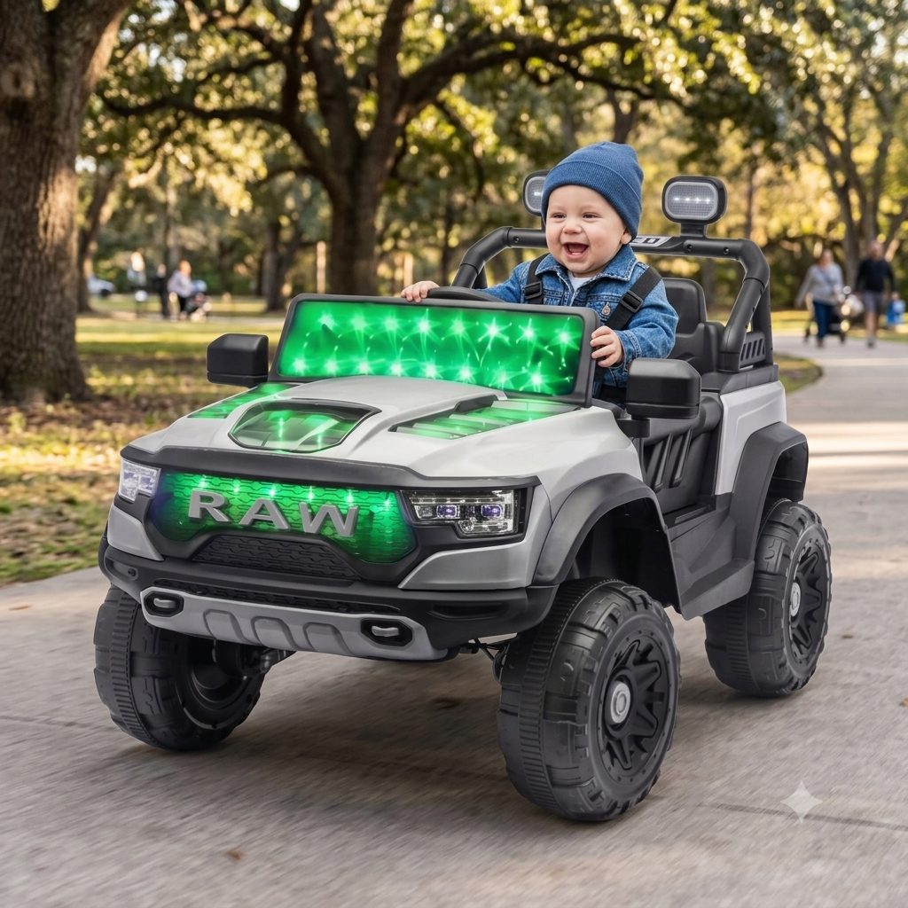 kids-electric-ride-on-jeep-hf909-2-grey-green-led-nepal-1
