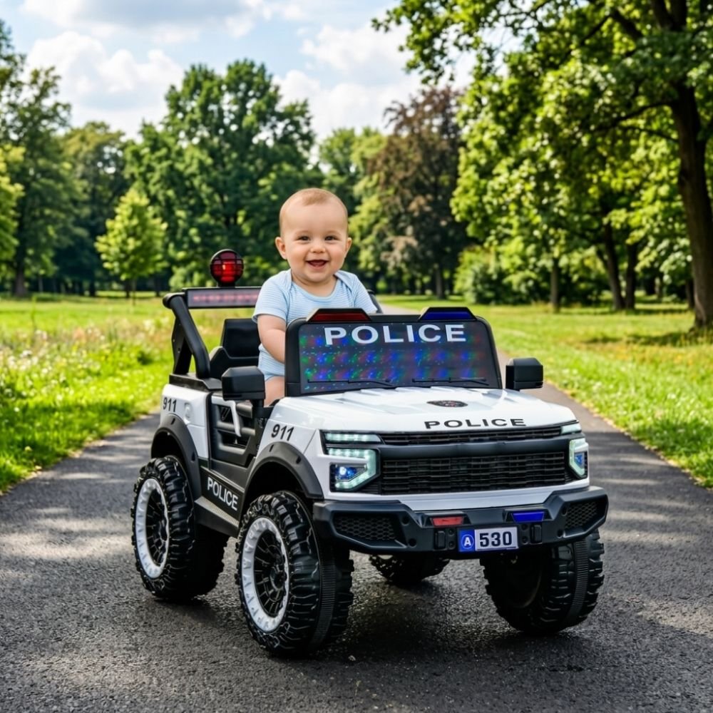 kids-police-electric-ride-on-jeep-a530b-white-12v-nepal-baby-driving