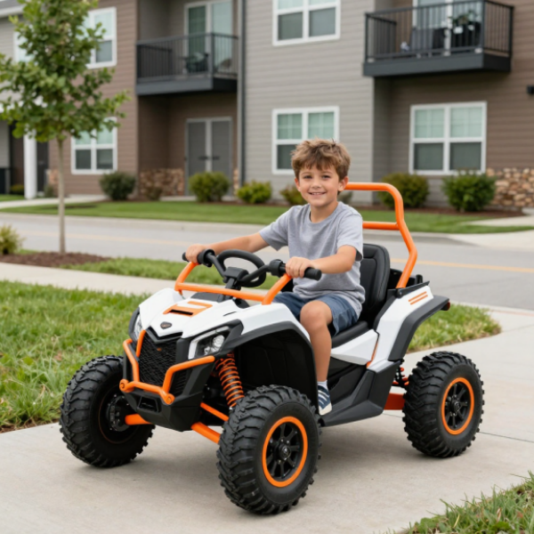 Child driving an electric ride-on jeep for children aged 5–8 years – Kids Kart Nepal