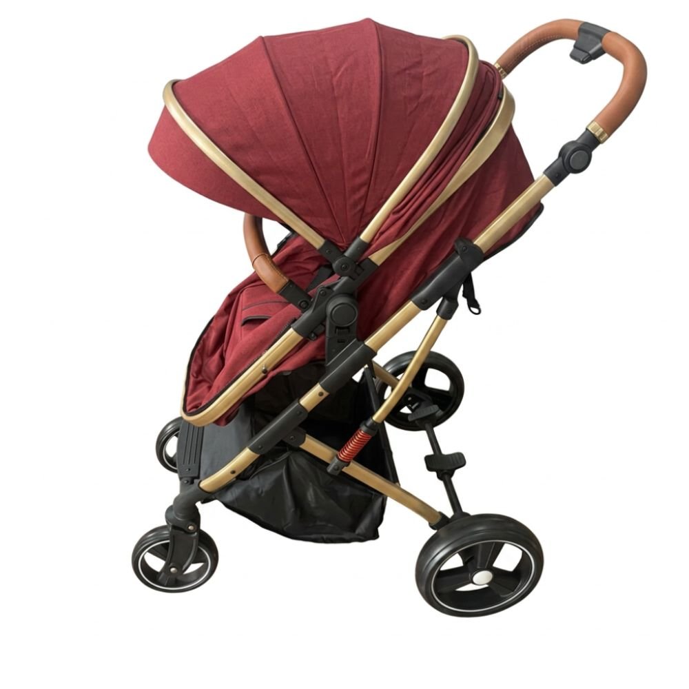 t988-premium-2-in-1-baby-stroller-red-gold-4